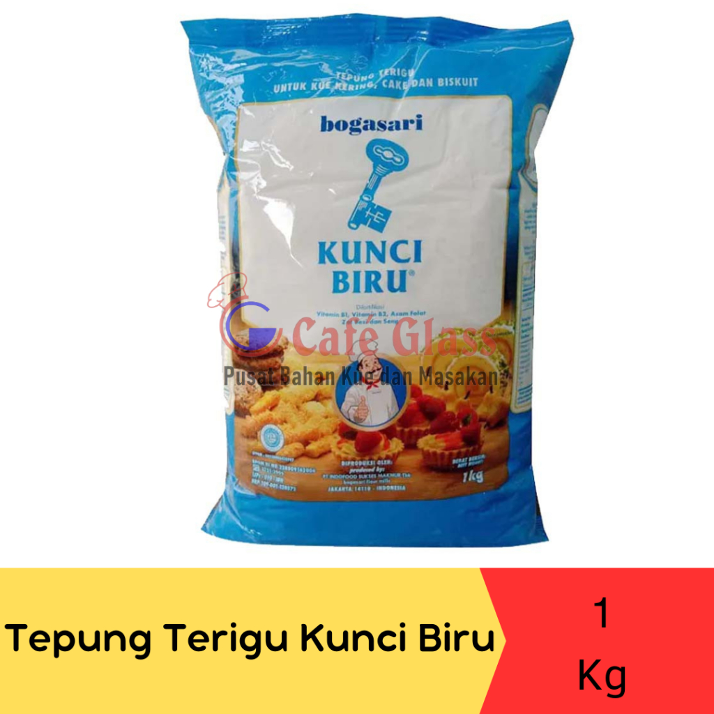 

Tepung Terigu Kunci Biru Premium 1Kg