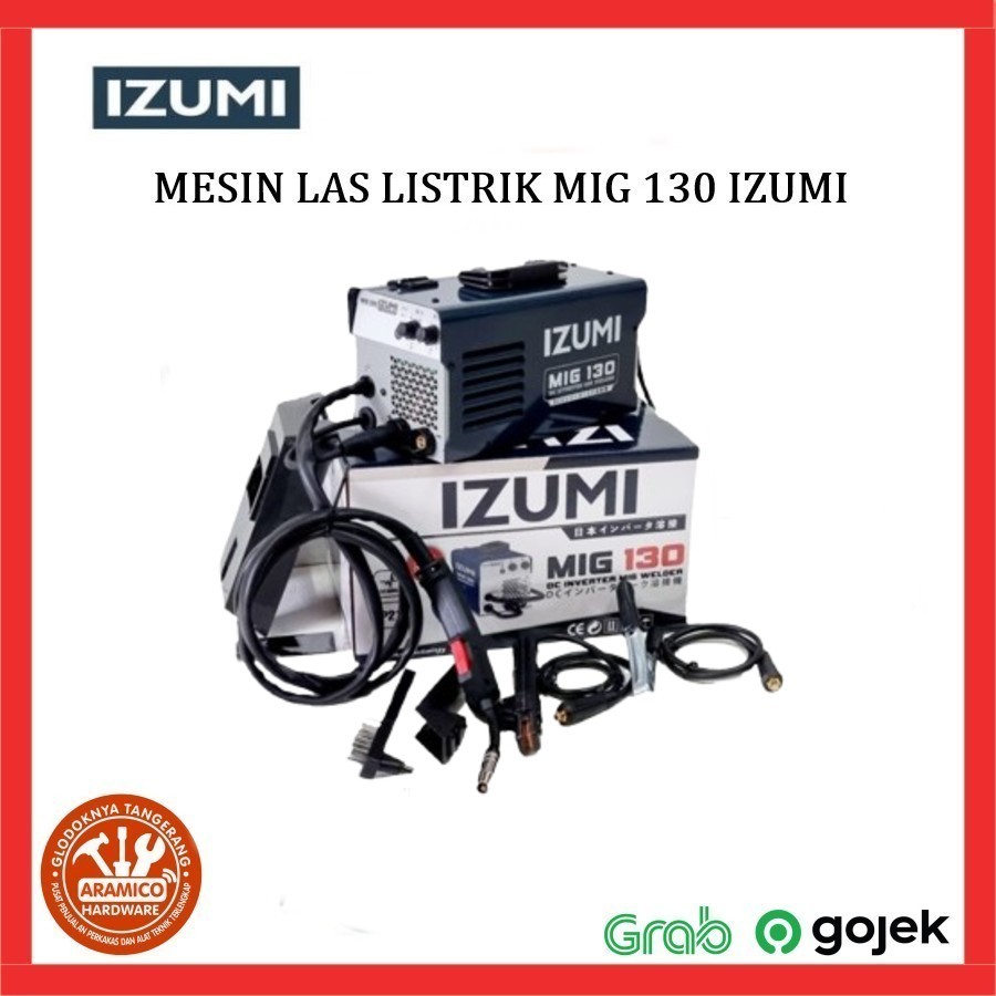 Mesin Las Listrik MIG CO2 Tanpa Gas Welding Gasless MIG 130 IZUMI