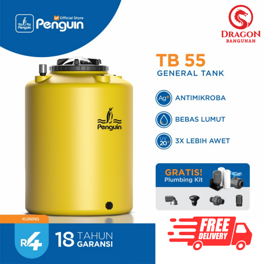 Penguin TB 55 Kuning / Toren Penguin 500 Liter / Tangki Air Penguin 500 Liter