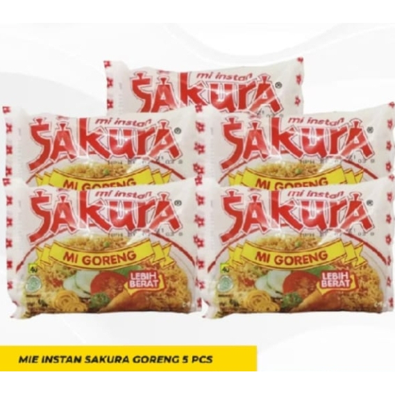 

Mie Instan Sakura Goreng 60 gr isi 5 Pcs