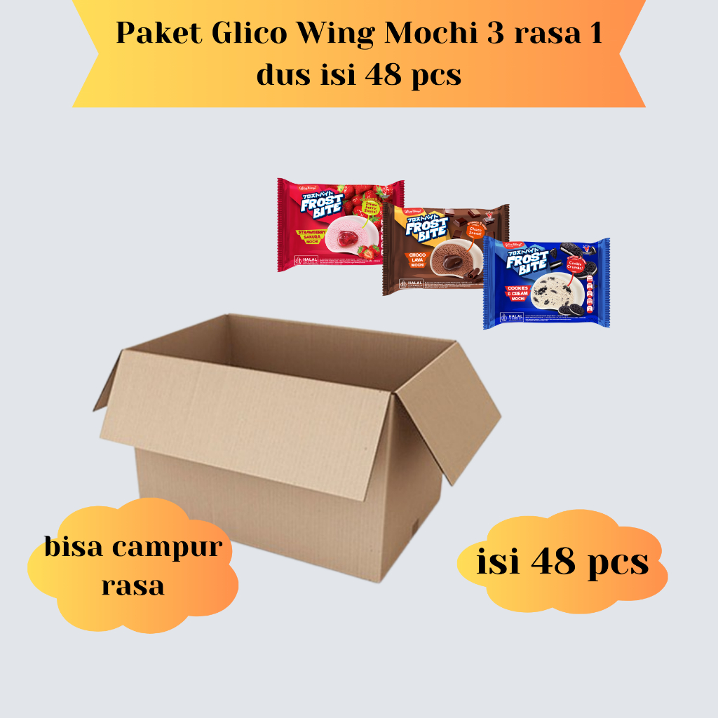 

Paket Glico WIngs Mochi 1 dus isi 48 pcs