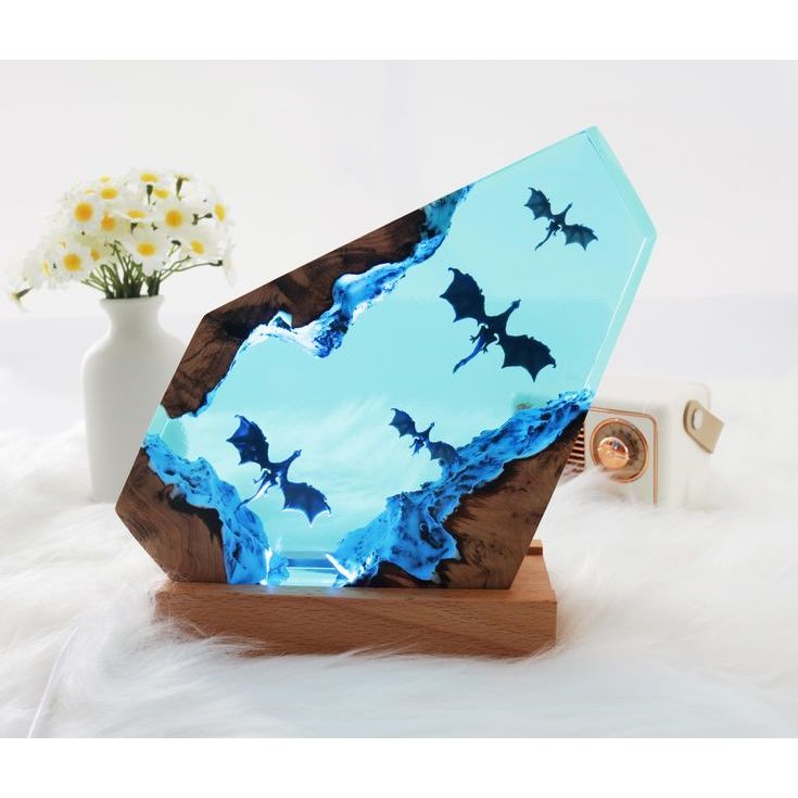 lampu diorama l;ampu karakter lampu custom lampu unik lampu resin hiasan rumah dekorasi rumah