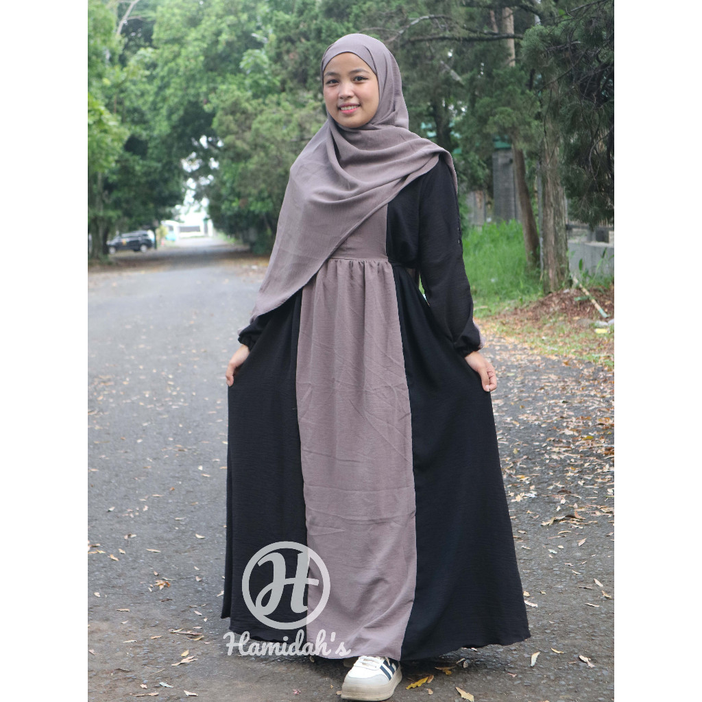 GAMIS SET HIJAB PLUS CADAR CHAMIDAH
