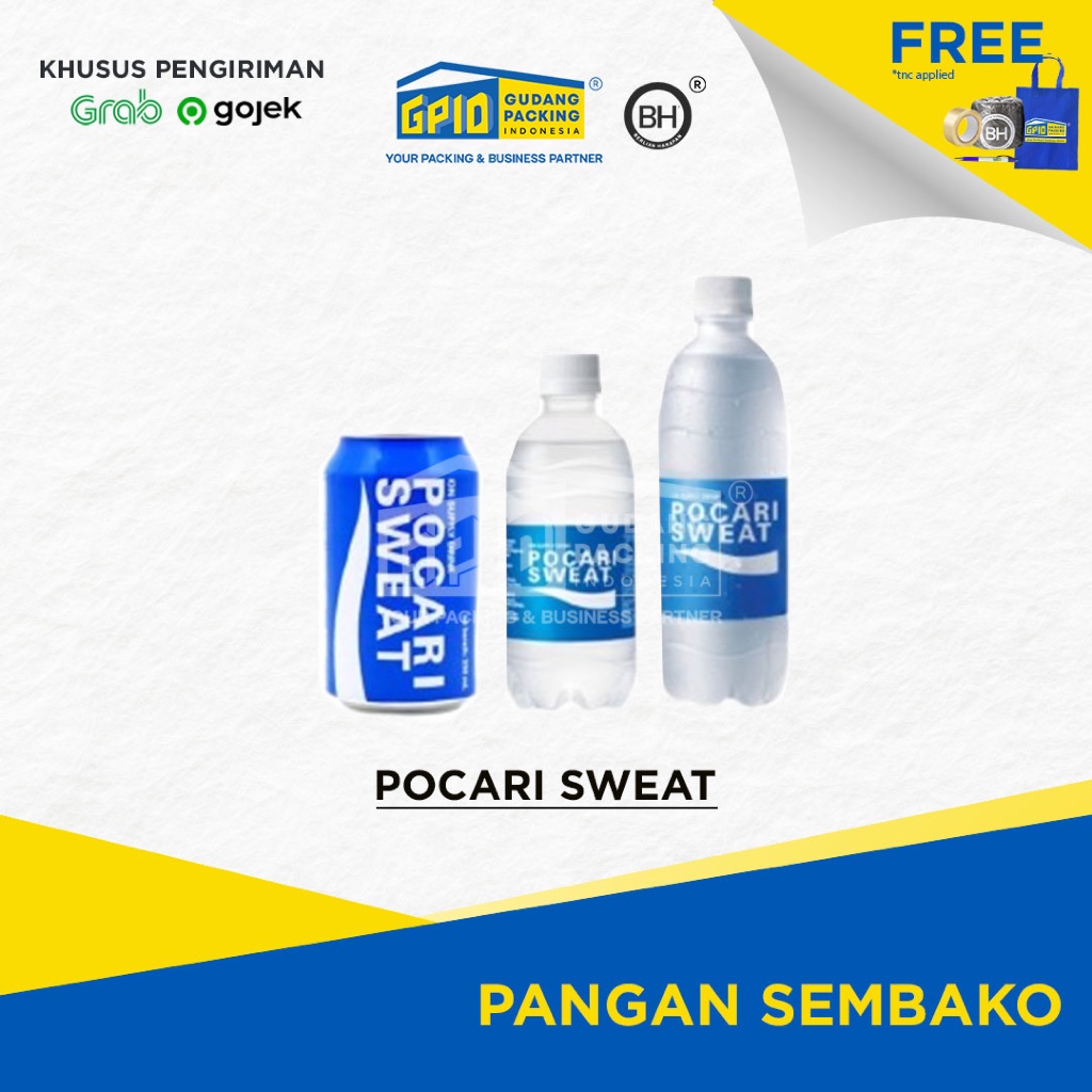 

(GOSEND/GRAB) POCARI SWEAT - Kaleng / Botol (350ml / 500ml) isi 24