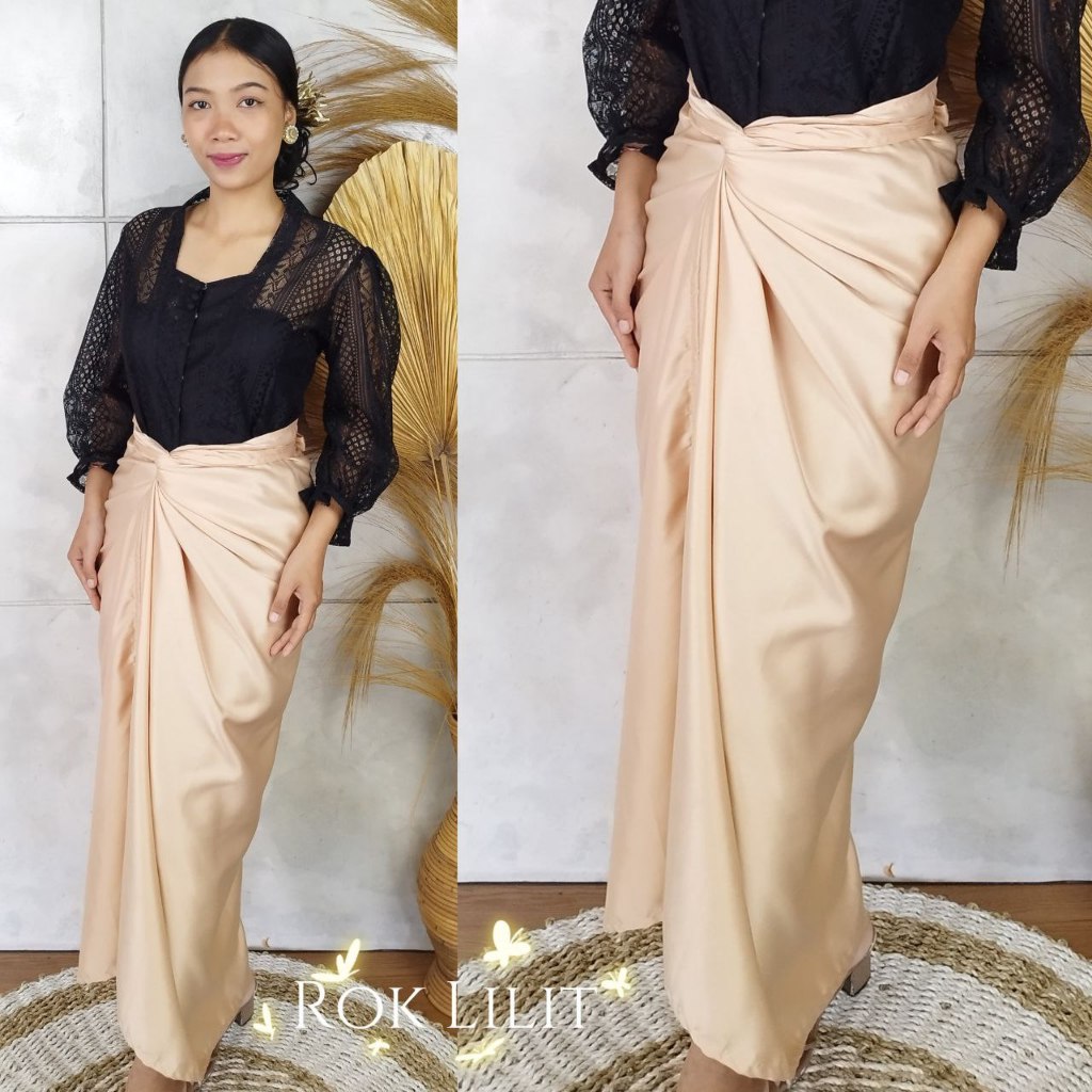 Wrap skirt / rok lilit instan /  Rok lilit satin / rok lilit polos /satin wrap skirt
