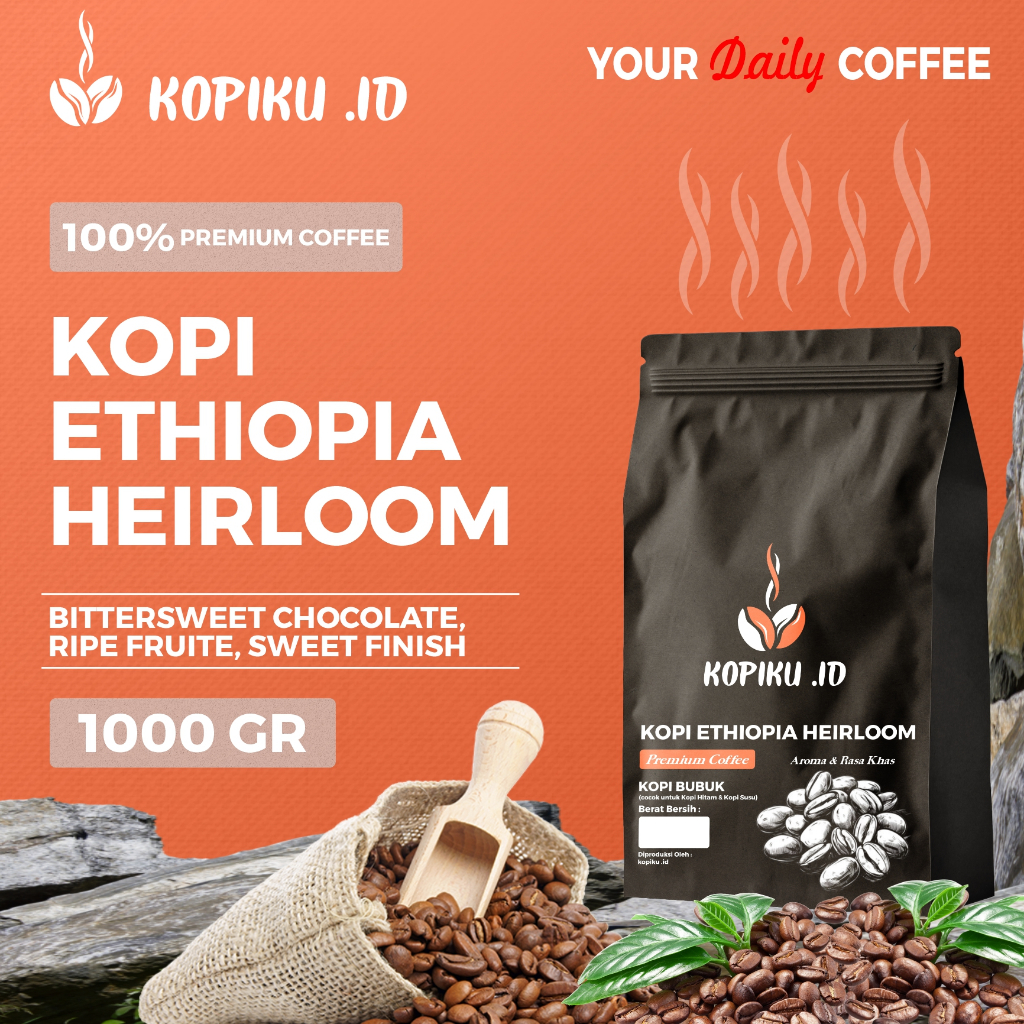 

kopiku.id - Bubuk kopi Ethiopia Heirloom Premium Coffee