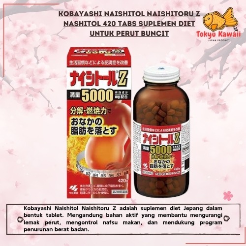 Kobayashi Naishitol Naishitoru Z 420 Tabs Suplemen Diet