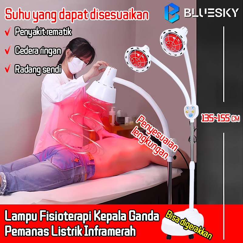 Lampu Fisioterapi Kepala Ganda Pemanas Listrik Inframerah /Alat Kecantikan untuk Salon Kecantikan/La