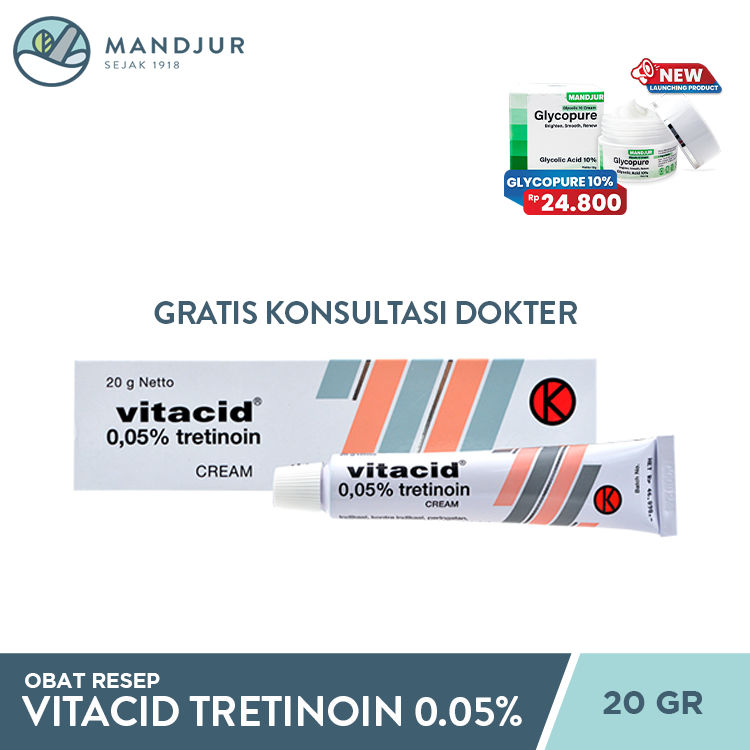 Vitacid Tretinoin Cream 0.05 %