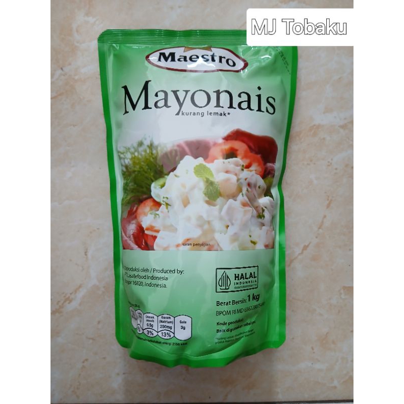 

Mayonais Maestro 1kg / kurang lemak / Halal