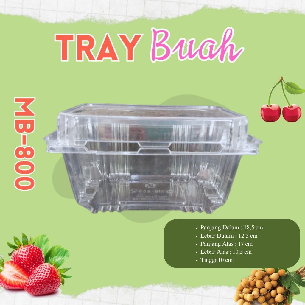 Mika Buah Strawberry, Anggur 1 Kg isi 25 pcs |MB800