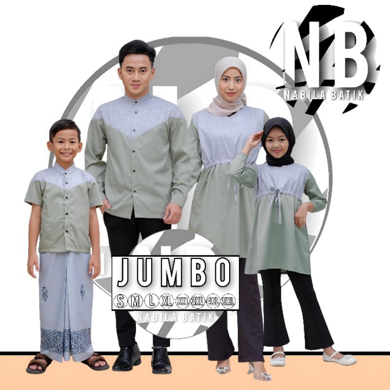 Baju Sarimbit Couple Keluarga Motif Terbaru Koko Jumbo Kombinasi Couple Keluarga  Baju Muslim Couple