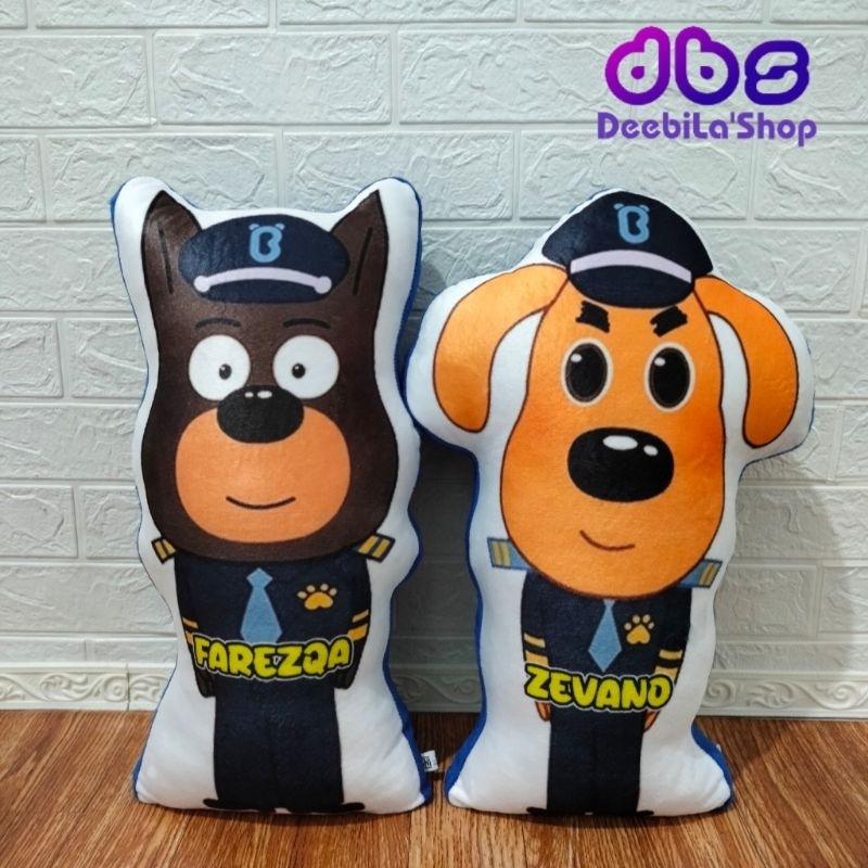 BONEKA BANTAL KARAKTER BABY BUS AND FRIENDS FREE UKIR NAMA/ BONEKA BABY BUS PRINTING CUSTOM