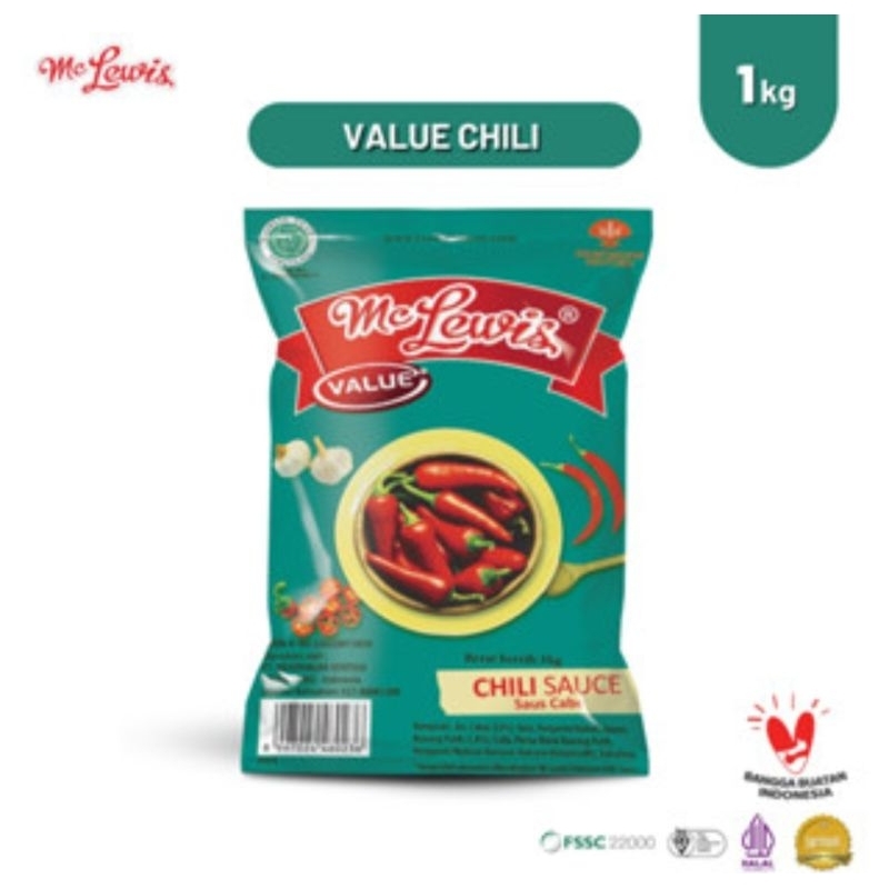 

Mc Lewis Chili Sauce Value - 1Kg