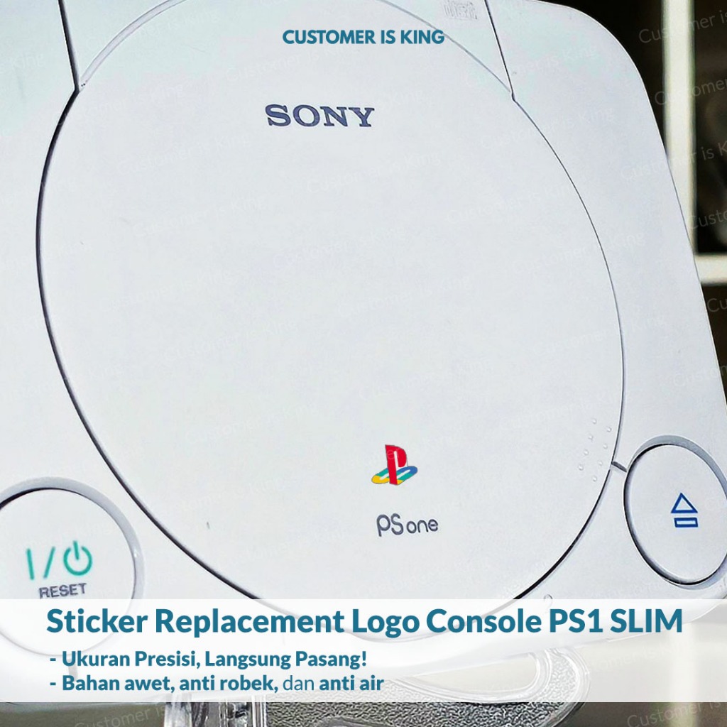 

Stiker Sticker Logo Replacement Playstation 1 SLIM Console Konsol Aksesoris PS1 | (BELI 10 GRATIS 1)
