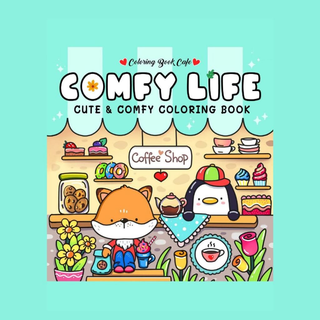 

COMFY LIFE Coloring Book Buku Gambar Mewarnai Tema Keren Sketsta Menggambar Kertas Tebal 200 GSM