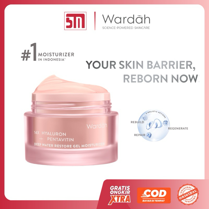 Wardah Gel Moisturizer Radiant Charge / Wardah Gel Moisturizer Deep Water / Wardah Gel Moisturizer C