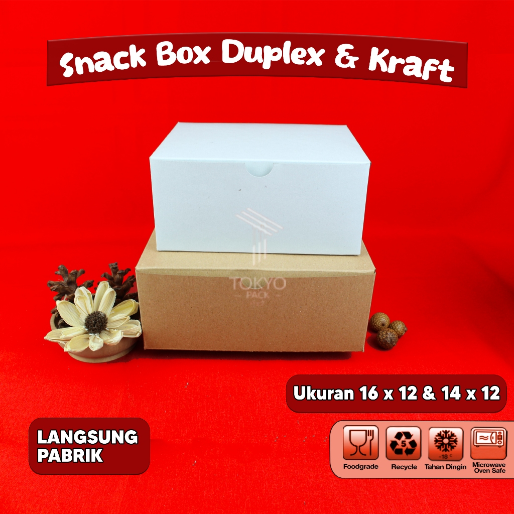 SNACK BOX DUPLEX PUTIH - SNACK BOX CATERING - SNACK BOX ACARA SEMUA UK