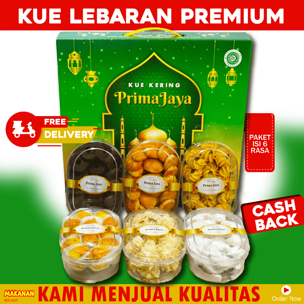 

Kue Kering PRIMA JAYA OVAL Parcel Lebaran Hampers Lebaran Dominan Store 1