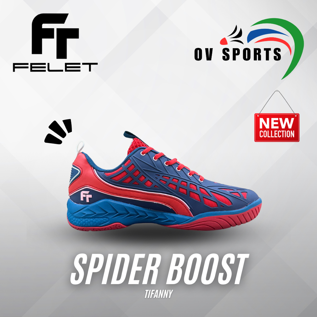 Sepatu Badminton Felet Spider Boost - Tifanny
