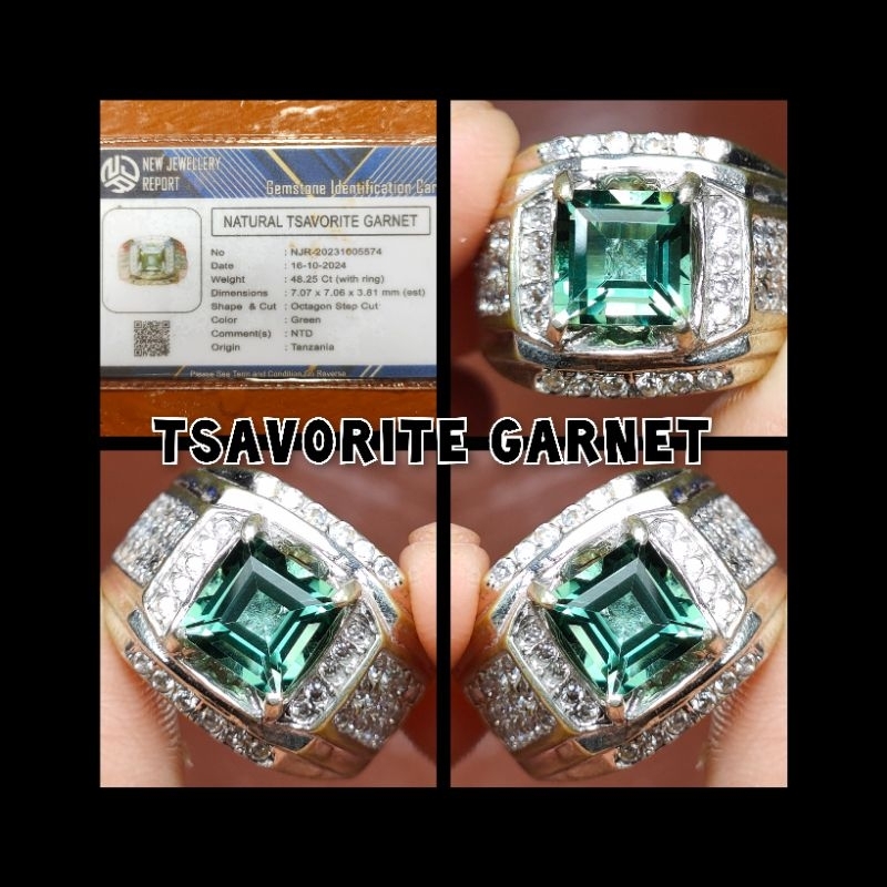 CINCIN GREEN TSAVORITE GARNET