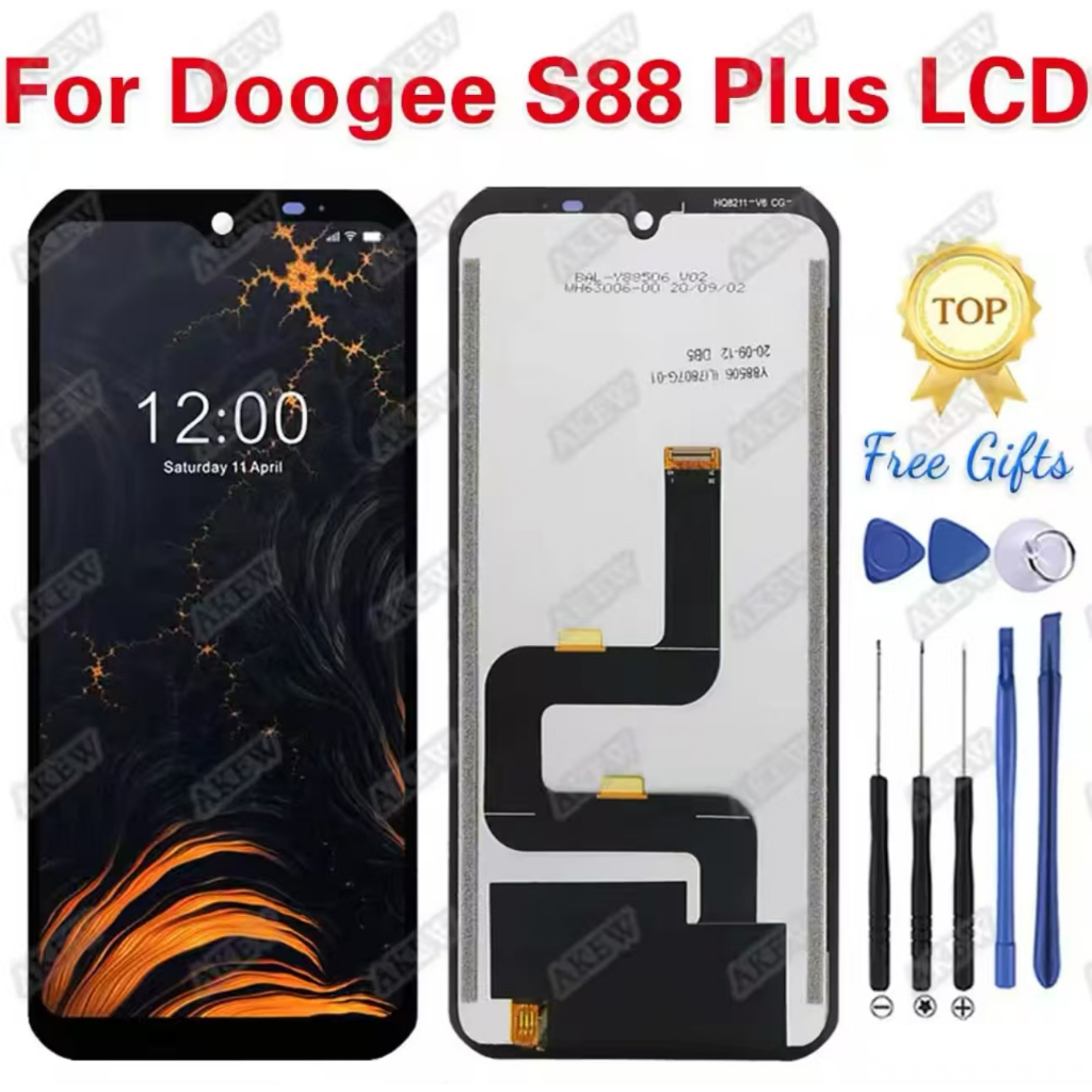 New 6.3'' Original For DOOGEE S88 PLUS LCD Display + Touch Screen Digitizer Assembly Replacement For