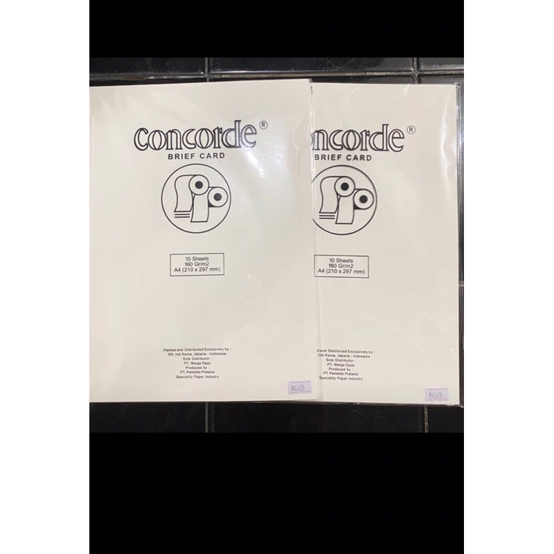 

Kertas CONCORDE 160 gr A4