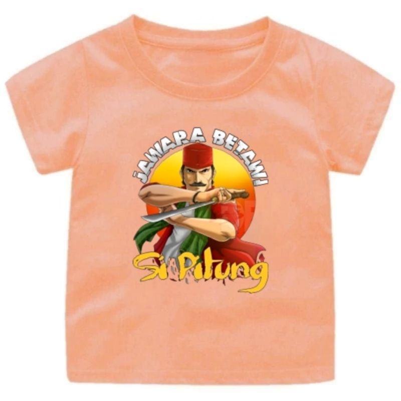 Baju Kaos Oblong anak Terbaru Virall JAWARA BETAWI SIPITUNG