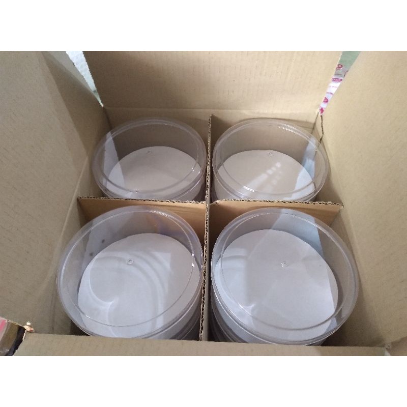 Toples Mika 500gram Plastik Kue Nastar Nanas Kering Lebaran Murah Isi 12 Bulat wadah