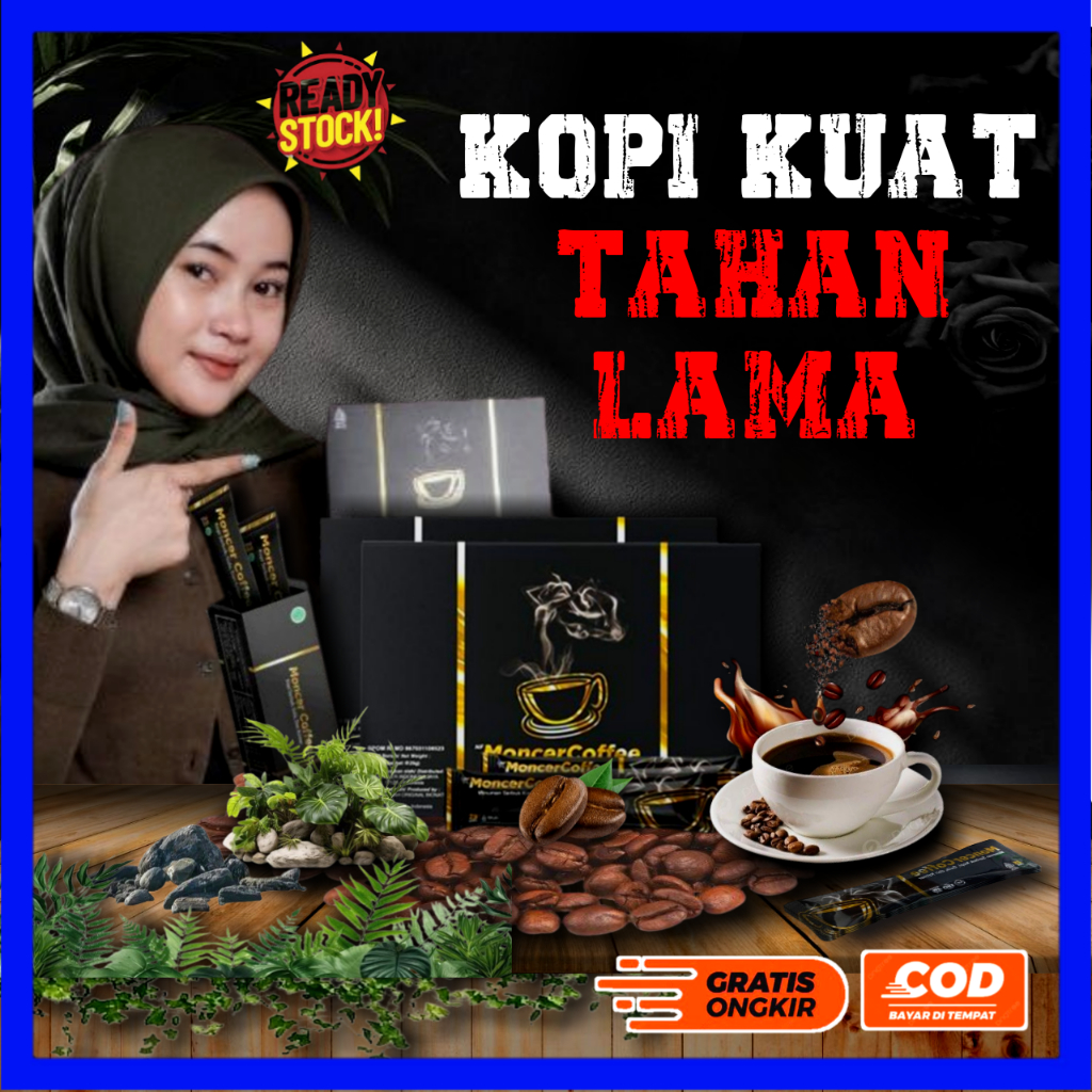 

KopiiMonccerr Coffe ORIGINAL Kopi Kuat Tahan Lama Penguat Stamina Pria Perkasa Aman Di Konsumsi BPOM