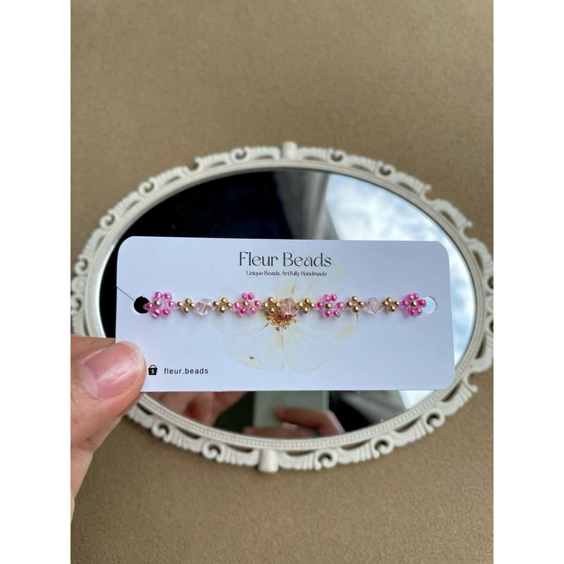 flower beads bracelet