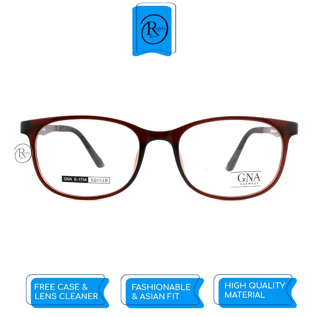 GNA Eyewear /  GNA E-1734 / Frame Kacamata GNA Eyewear ORIGINAL