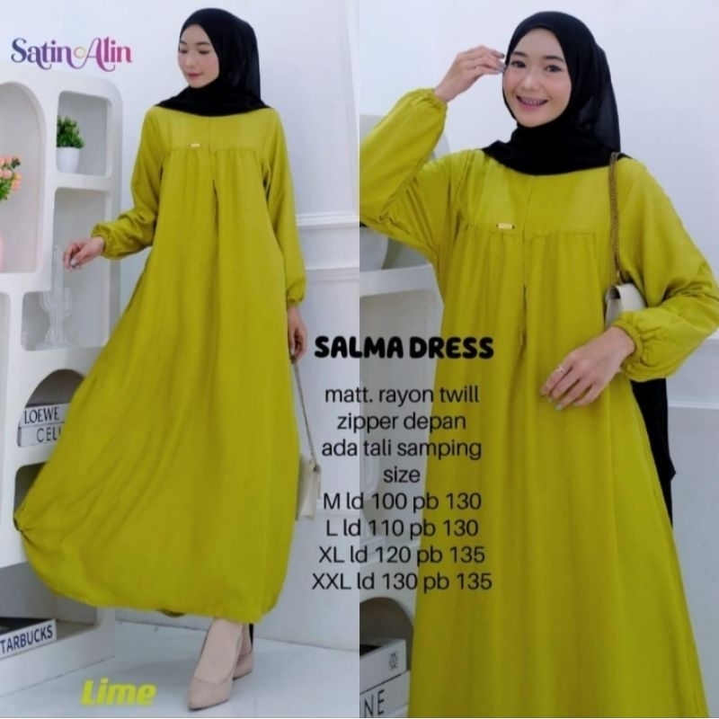 SALMA DRESS / GAMIS / DRESS / GAMIS WANITA / GAMIS PEREMPUAN