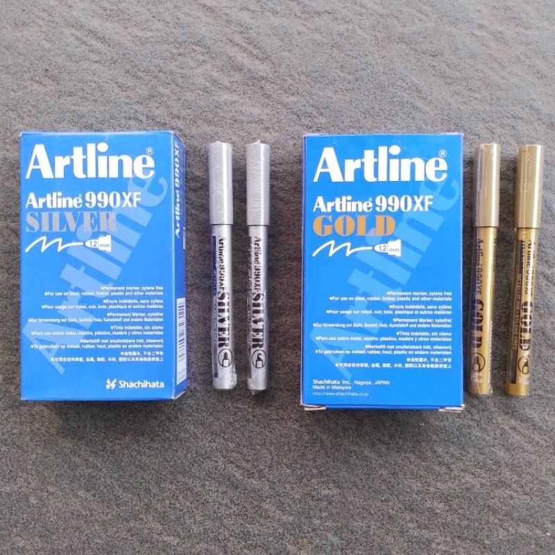 

Spidol Paint Marker Artline Ek-990XF [ Silver ] & [ Gold ] 1.2mm ( Pak ) [ Original ]