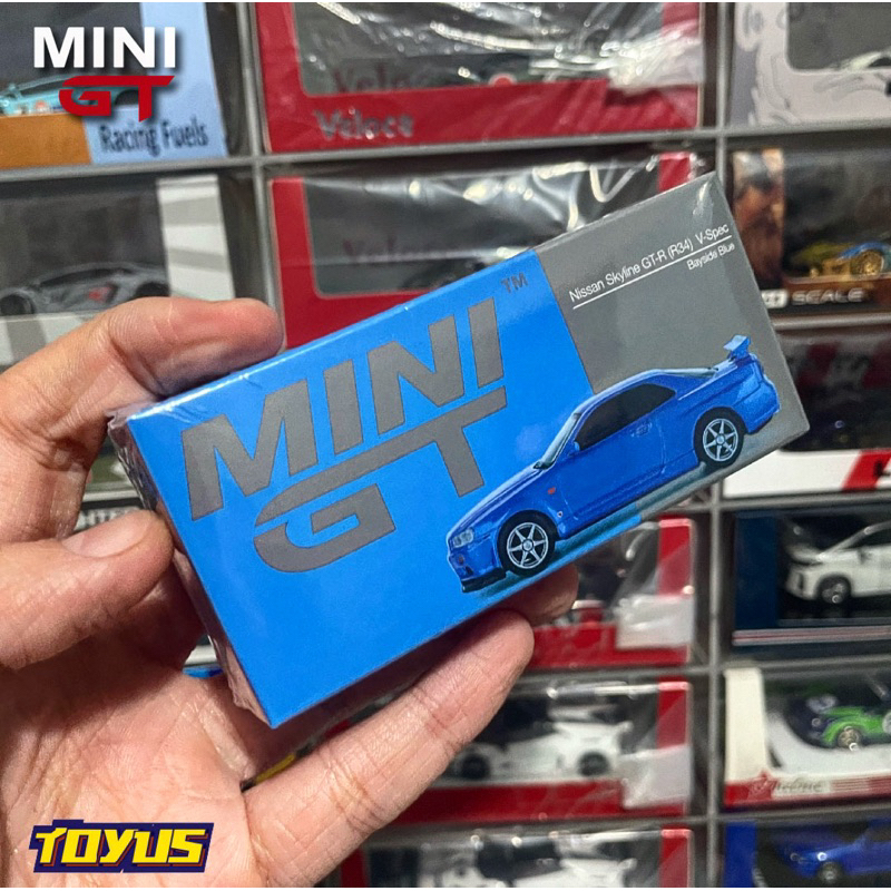 MGT Mini GT 759 - Nissan Skyline GTR R34 V-Spec Bayside Blue