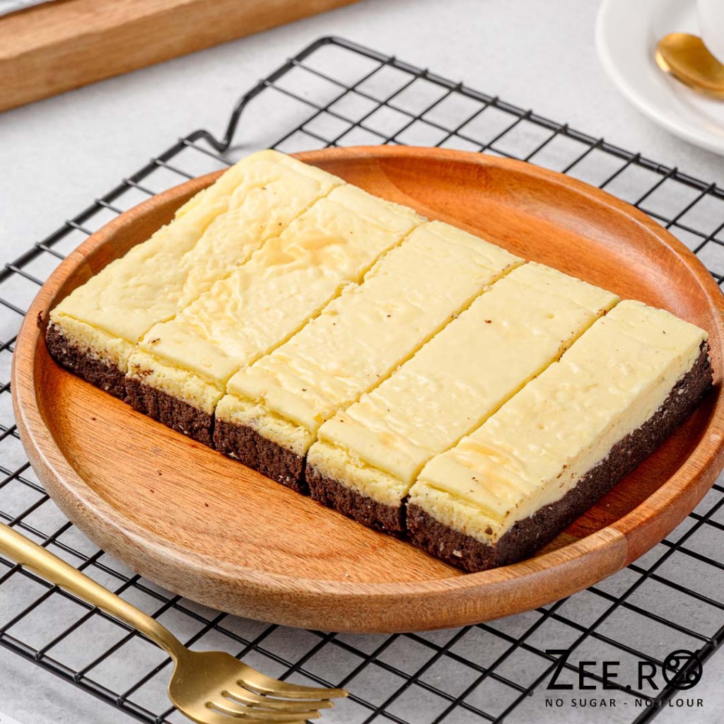 

Zeero Cheesecake Brownies / no sugar/ no flour/keto&diabetic friendly