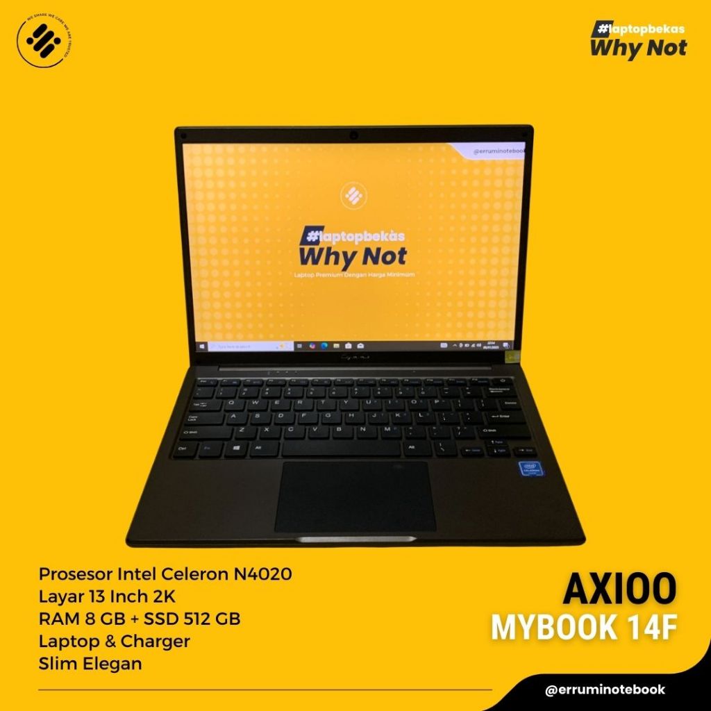 AXIOO MYBOOK 14F CELERON RAM 8GB SSD 512GB