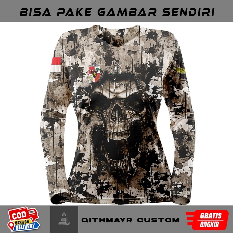 kaos tengkorak pemuda pancasila wanita