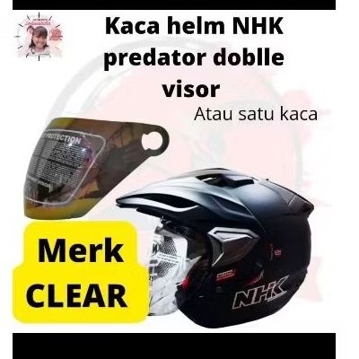 Kaca helm/visor helm nhk predator 2 visor/nhk gozila (clear)