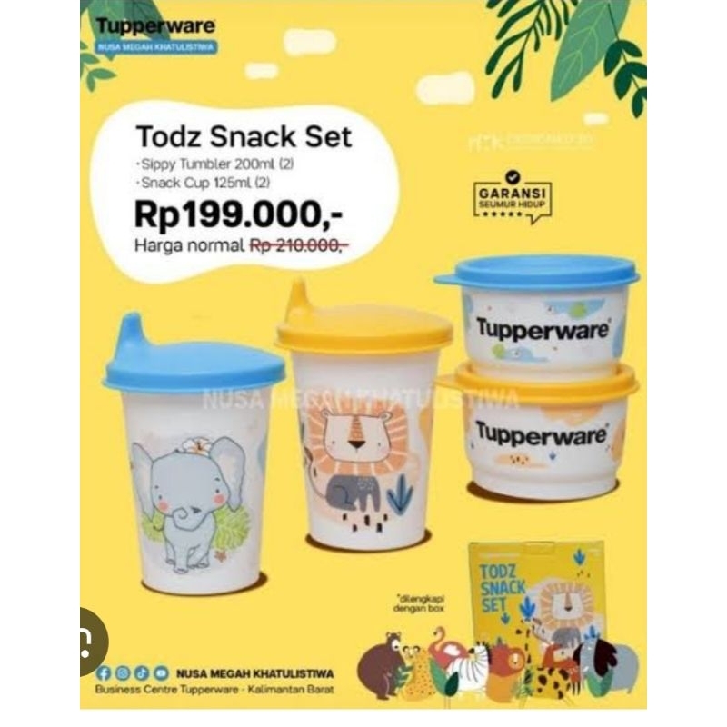 Tods snak set tuperware