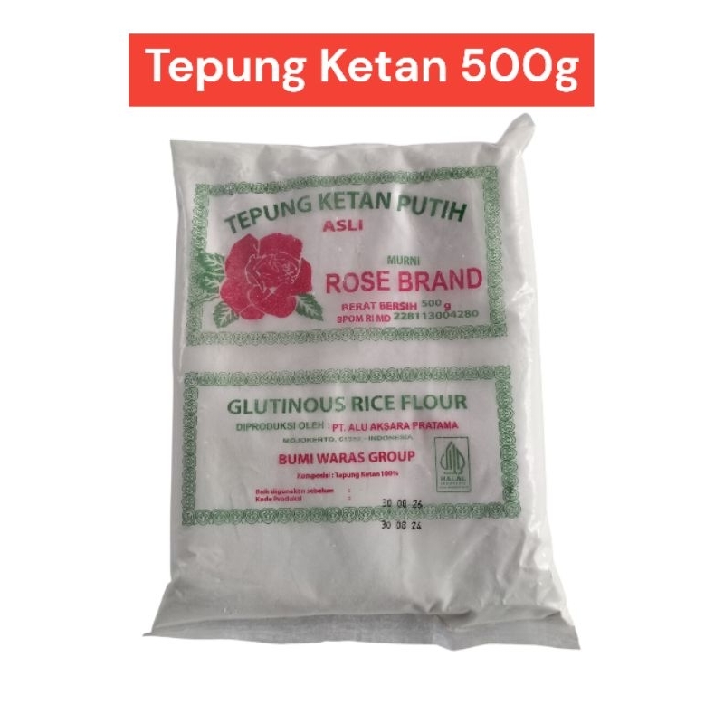 

Tepung Ketan Putih Rose Brand 500 gram