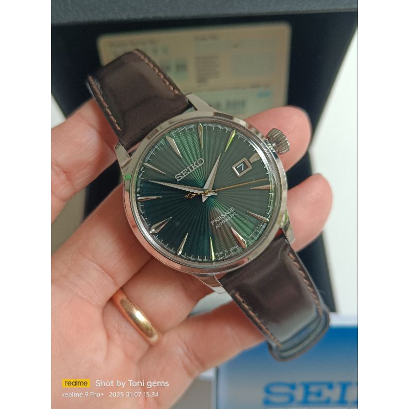 Seiko Presage SRPD37J1 Cocktail Time Mockingbird original bekas bagus normal semua siap pakai fullse
