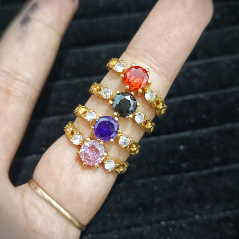 Cincin mata Swasa Kuning Selamanya (aksesoris perhiasan)