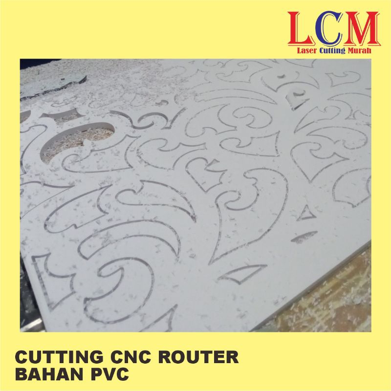 CNC Router Cutting Bahan PVC | Jasa Cutting PVC