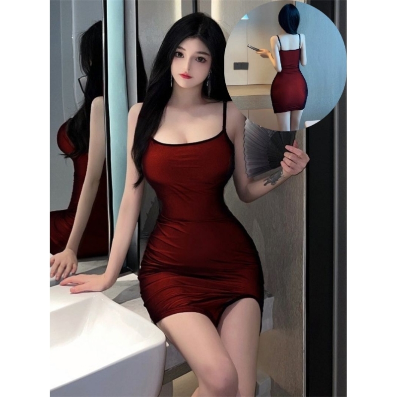 [MOS] - Dress Korea Style Wanita Sexy Dress Mini Gaun Pesta Clubbing G421