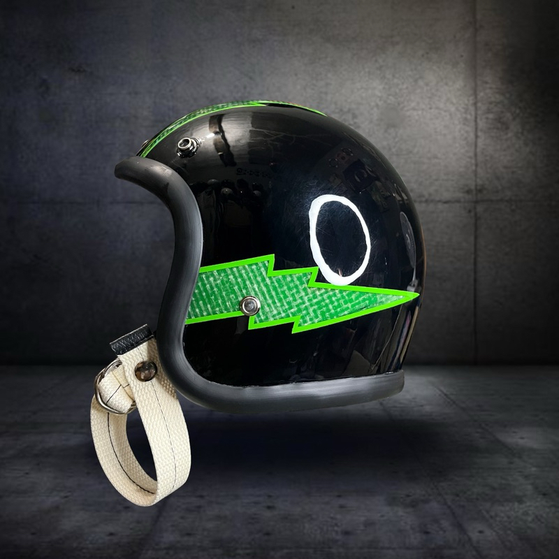 Slimhead 500TX RAW Thunder - Helm slimhead,helm vespa