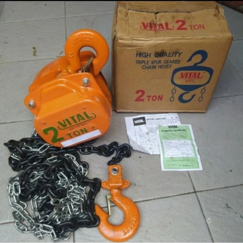 Vital chain block 2 ton x 3 meter
