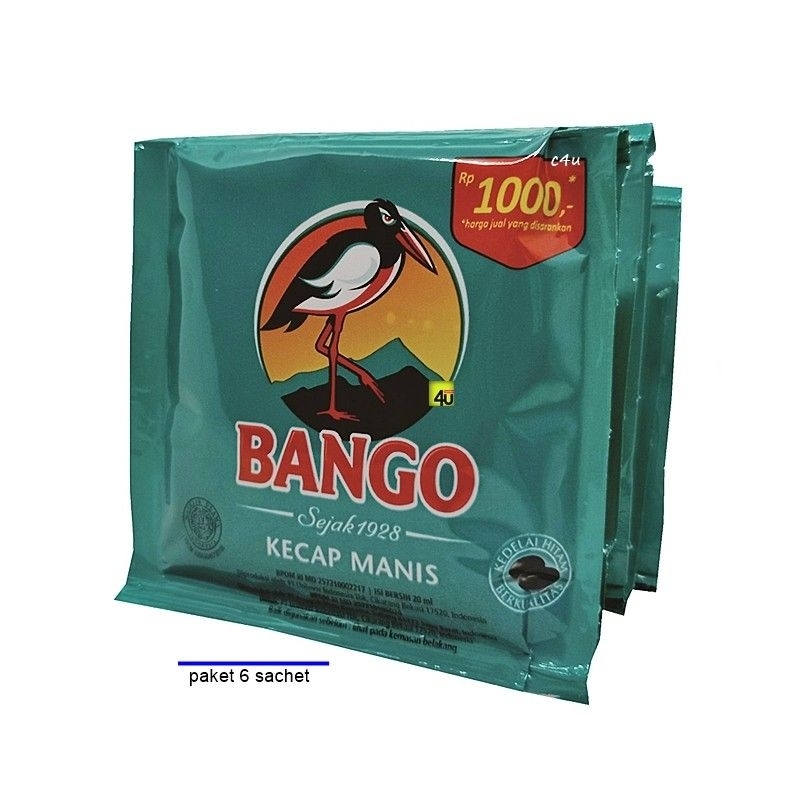 

Kecap Manis Bango Sachet isi 6 Enak Murah