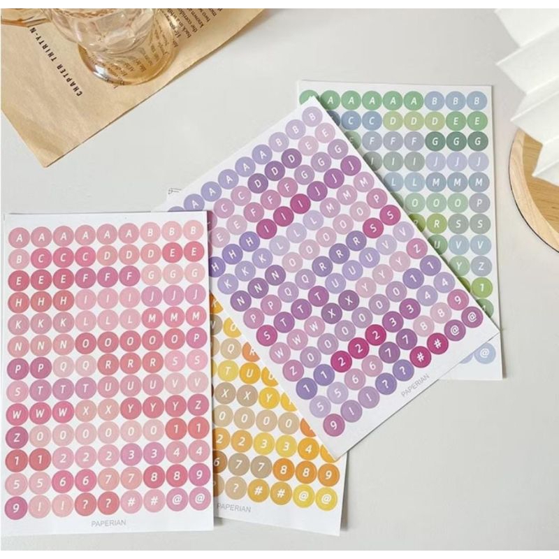 

Stiker huruf alphabet untuk dekorasi jurnal stiker diary stiker scrapbook stiker alat tulis