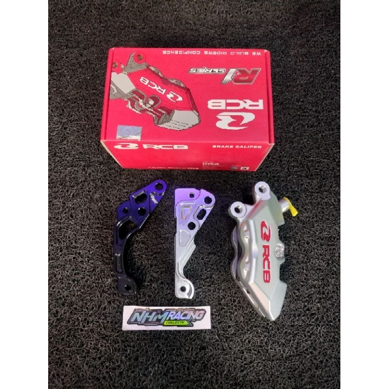 kaliper rcb R1 4 piston +briket 260mm PNP PCX VARIO BEAT SCOPY